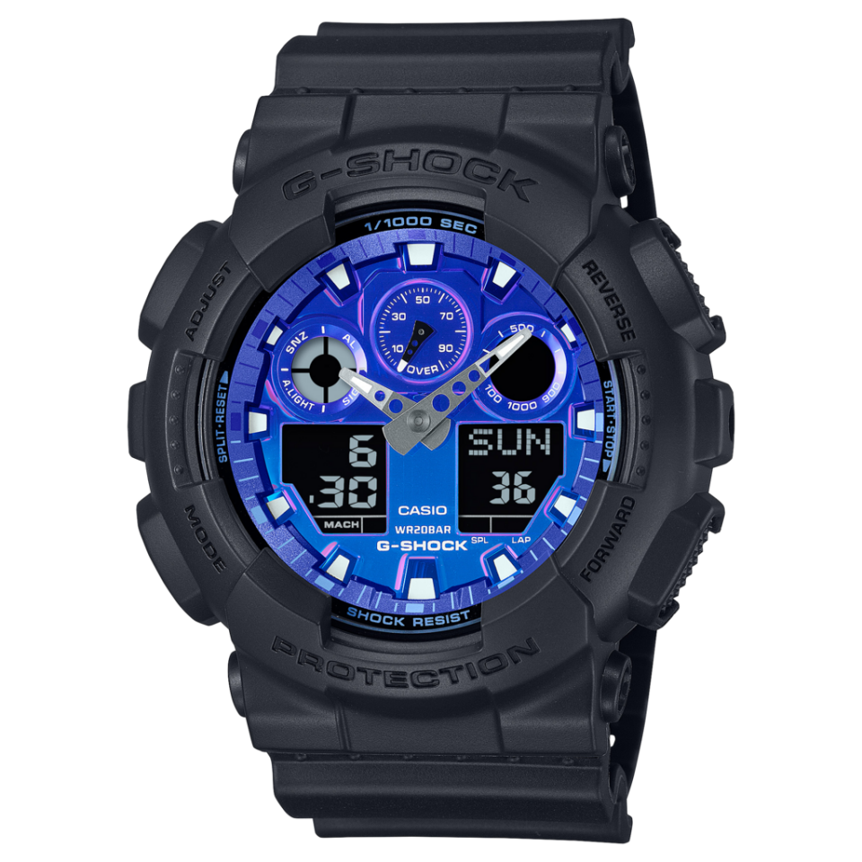 CASIO GA-100FL-1ADR Analog & Dijital ERKEK KOL SAATİ