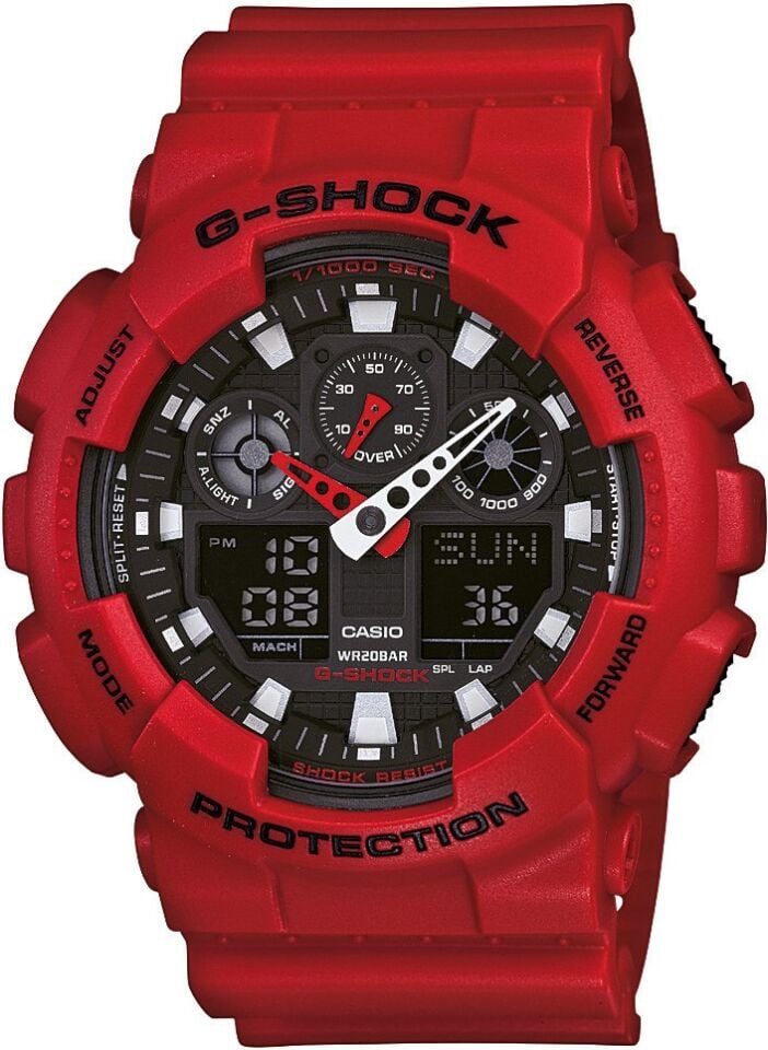 CASIO GA-100B-4ADR Analog & Dijital ERKEK KOL SAATİ
