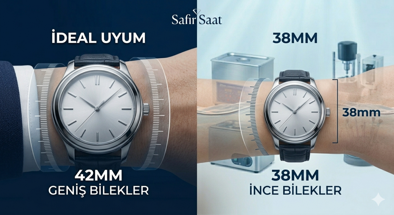 Bilek Ölçüsüne Göre Saat Seçimi Kasa Çapı