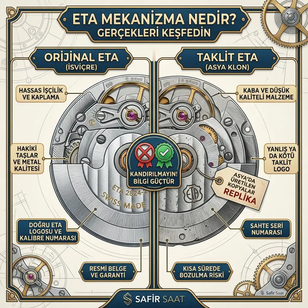 ETA Mekanizma Nedir? Saat Sektörünün En Büyük İmitasyon Yalanı