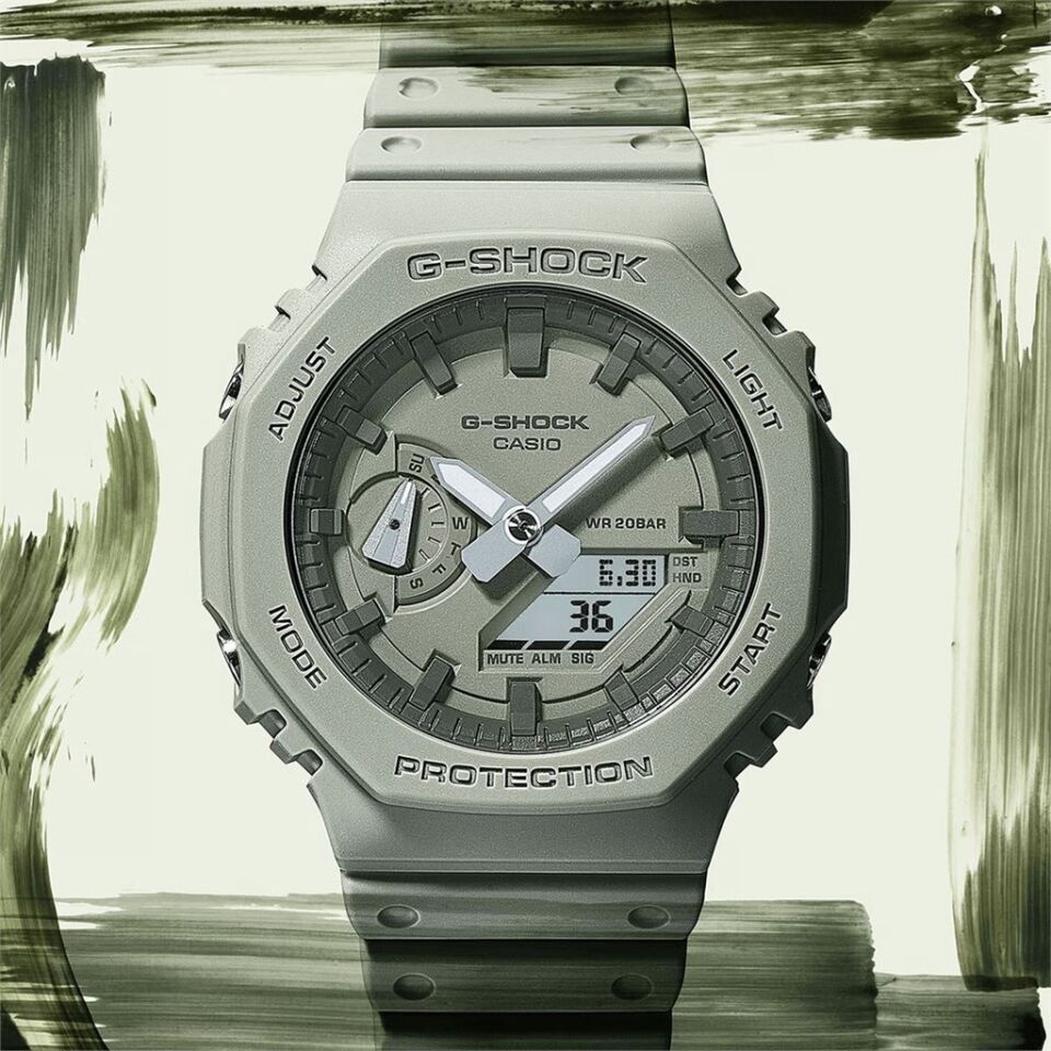 CASIO GA-2100NC-3ADR Pilli (Quartz) Erkek Kol Saati
