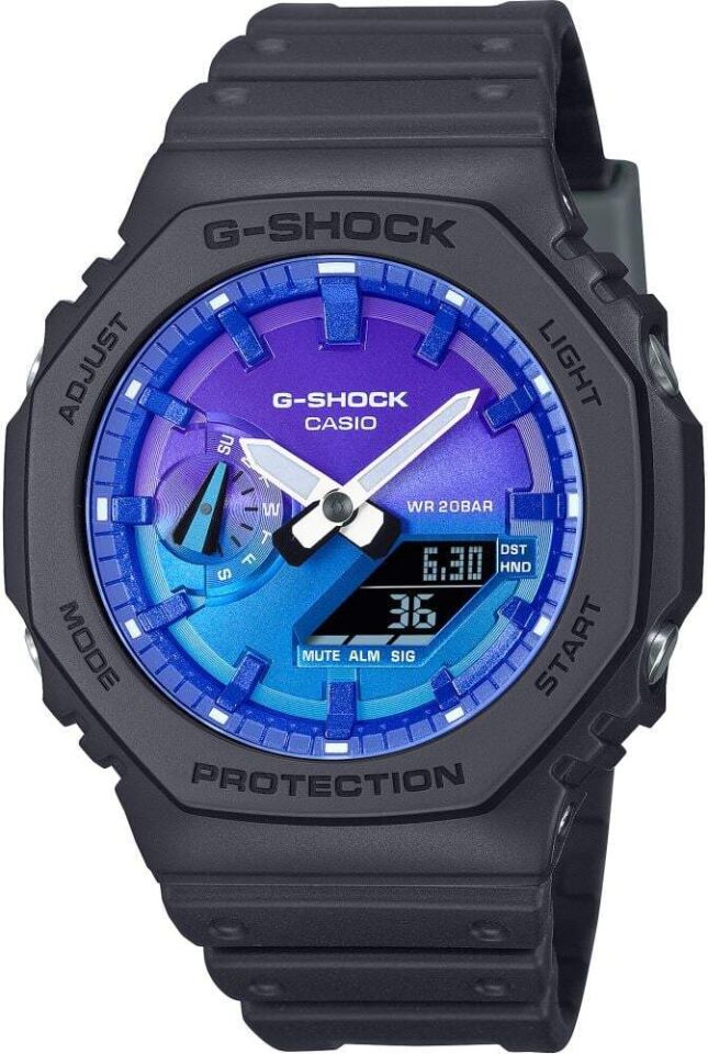 CASIO GA-2100FL-1ADR Analog & Dijital ERKEK KOL SAATİ