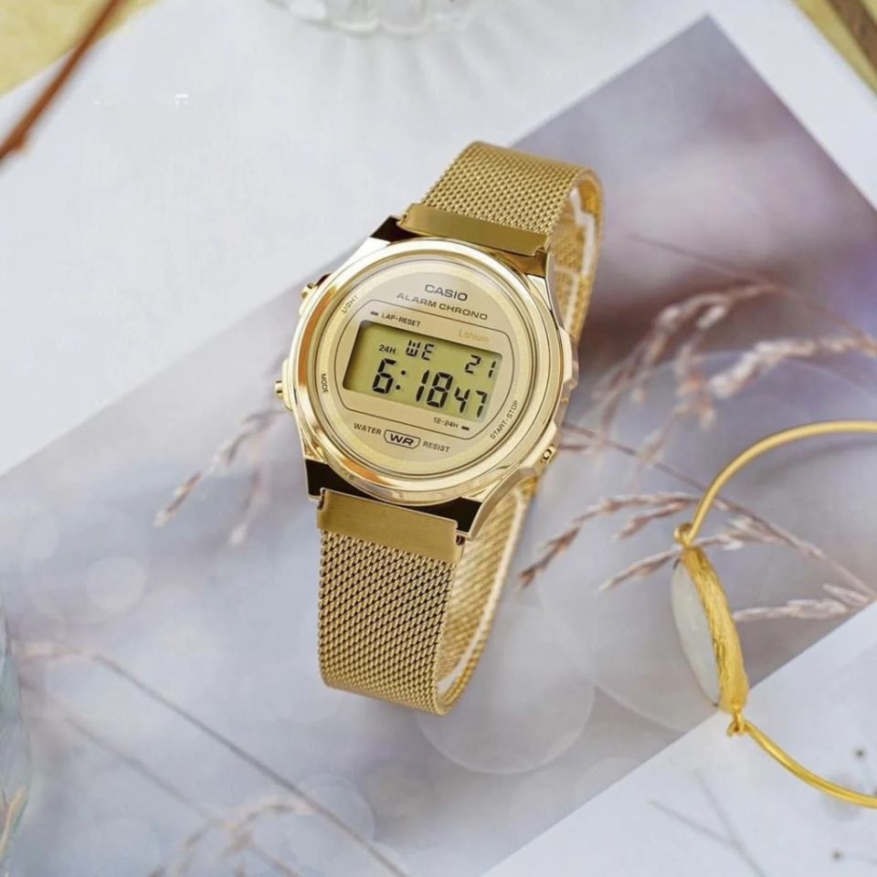 CASIO A171WEMG-9ADF Analog & Dijital KADIN / KIZ KOL SAATİ