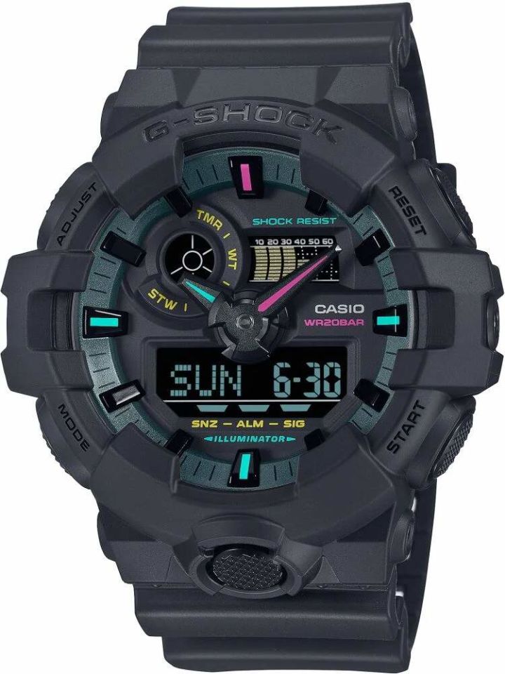 CASIO GA-700MF-1ADR Analog & Dijital ERKEK KOL SAATİ