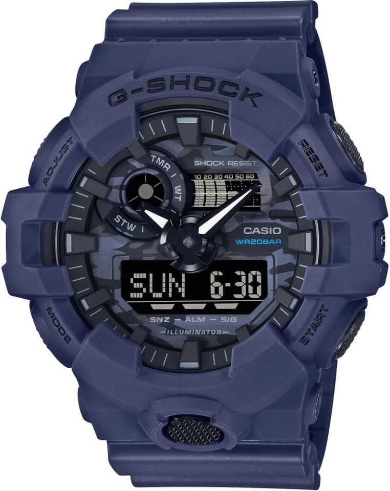 CASIO GA-700CA-2ADR Analog & Dijital ERKEK KOL SAATİ