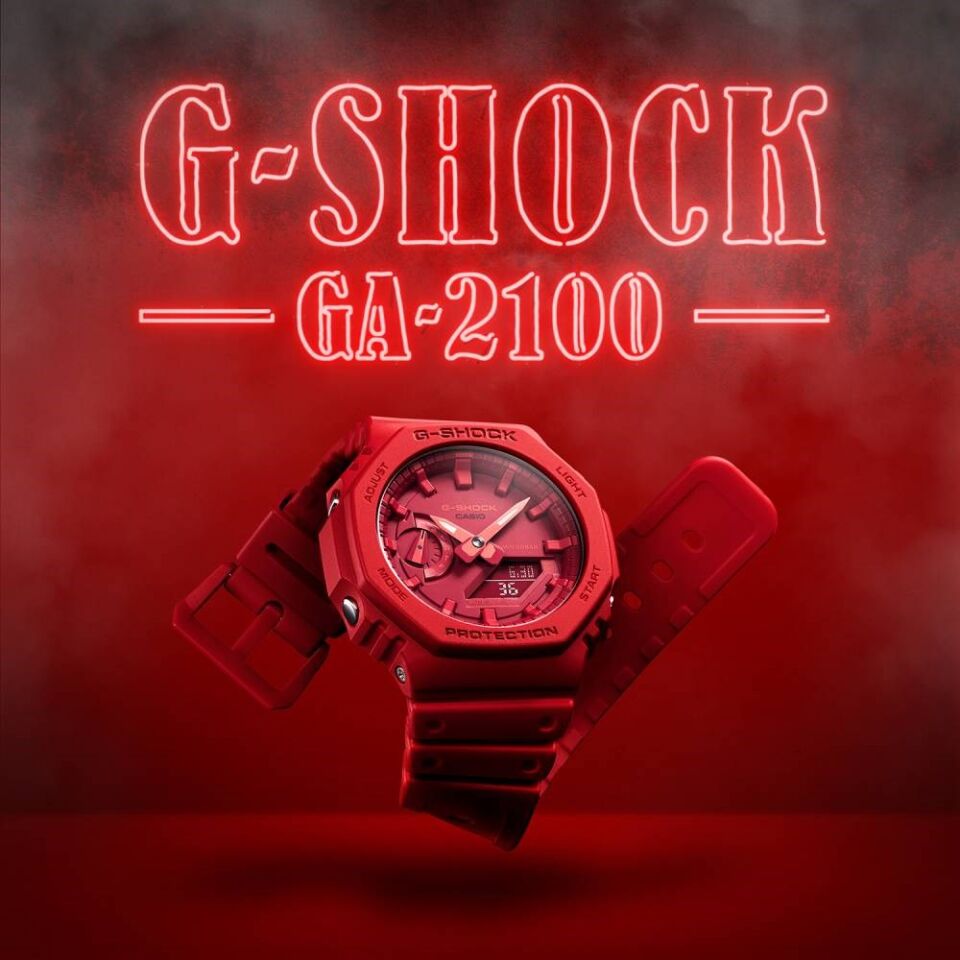 CASIO GA-2100-4ADR Analog & Dijital ERKEK KOL SAATİ