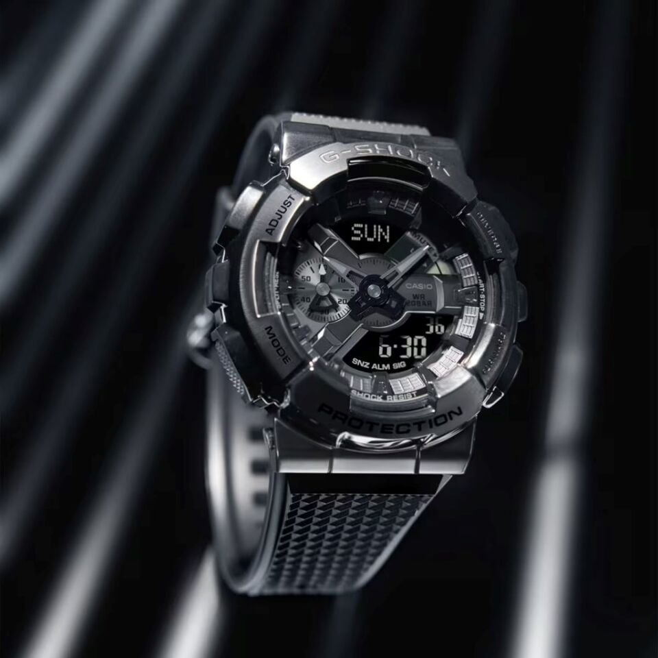 CASIO GM-110BB-1ADR Analog & Dijital ERKEK KOL SAATİ