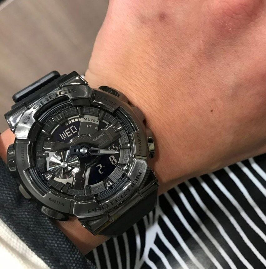 CASIO GM-110BB-1ADR Analog & Dijital ERKEK KOL SAATİ