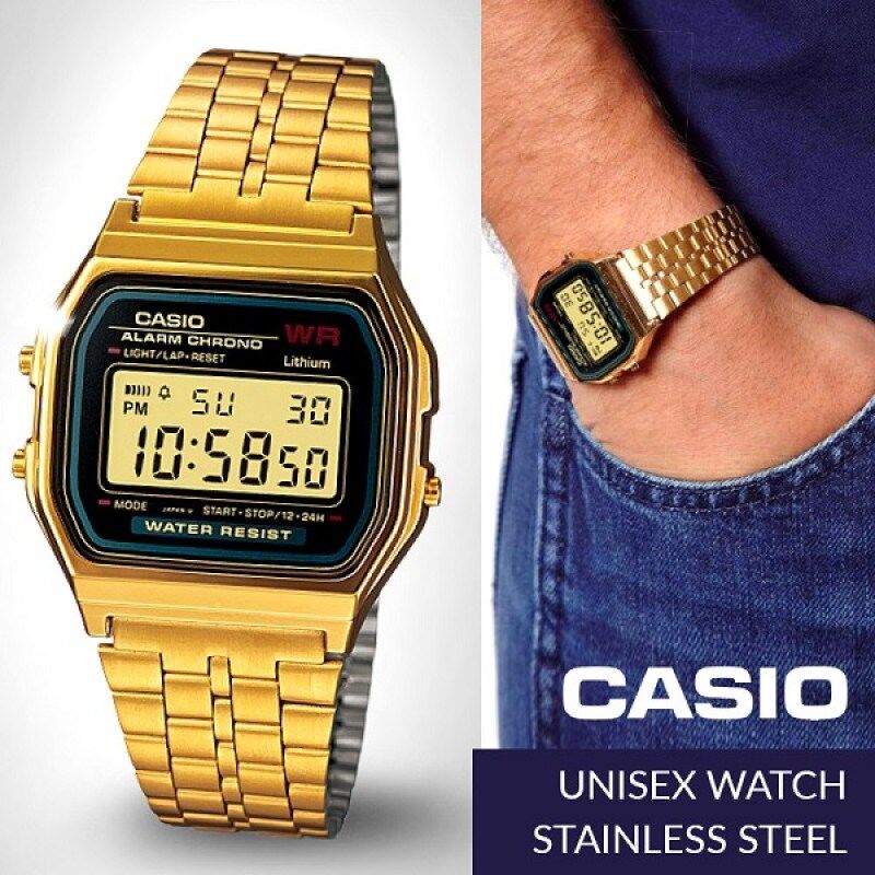 CASIO A159WGEA-1DF Analog & Dijital KADIN / KIZ KOL SAATİ