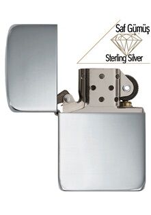 Zippo Silver 2 Rep. Saf Gümüş Kol Saati