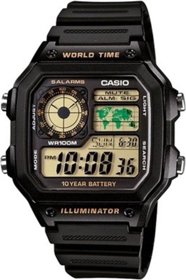 CASIO AE-1200WH-1BVDF Quartz ERKEK KOL SAATİ