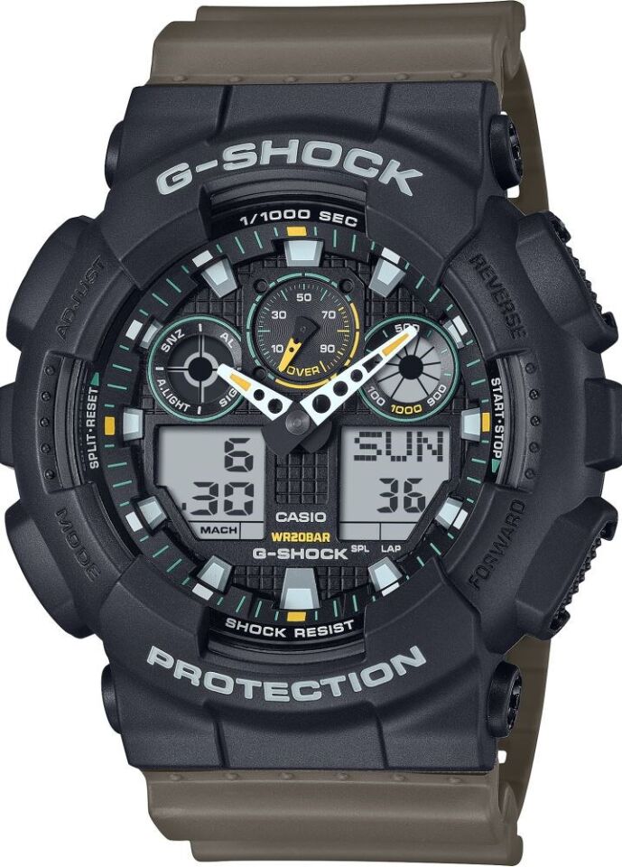 CASIO GA-100TU-1A3DR Dijital/Analog Erkek Kol Saati