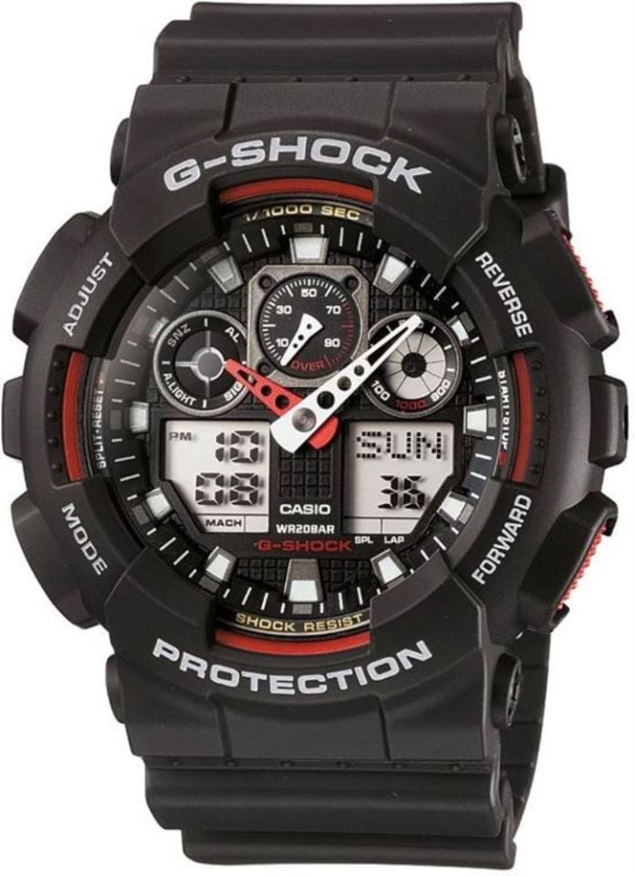 CASIO GA-100-1A4DR Analog & Dijital ERKEK KOL SAATİ