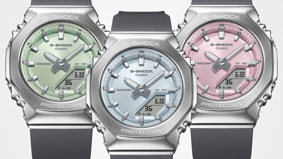 CASIO GM-S2110-3ADR Analog & Dijital KADIN / KIZ KOL SAATİ