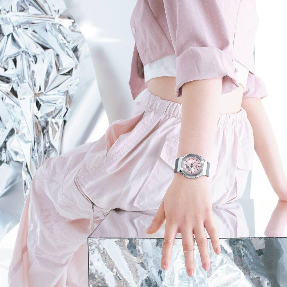 CASIO GM-S2110-4ADR Dijital/Analog Kadın Kol Saati