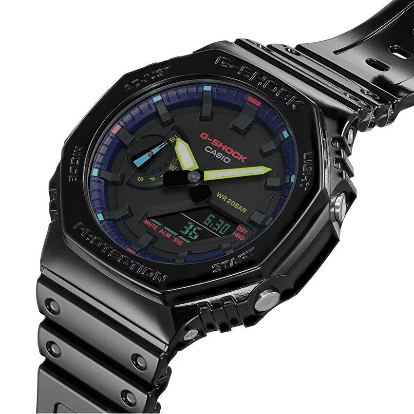 CASIO GA-2100RGB-1ADR Analog & Dijital ERKEK KOL SAATİ