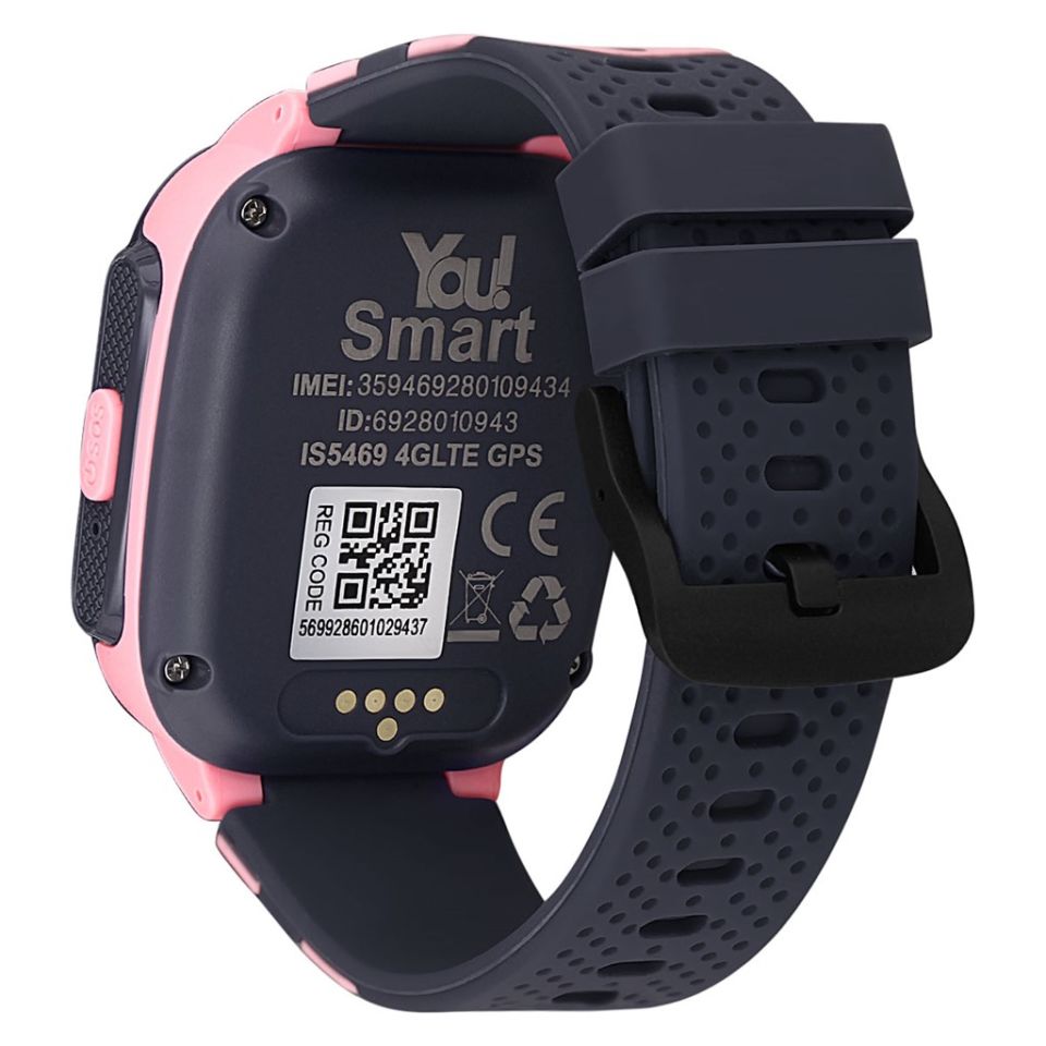 YOUWATCH YOU SMART IS5469.P YOU GPS PEMBE & PEMBE SİLİKON UNİSEX KOL SAATİ KADIN / KIZ KOL SAATİ
