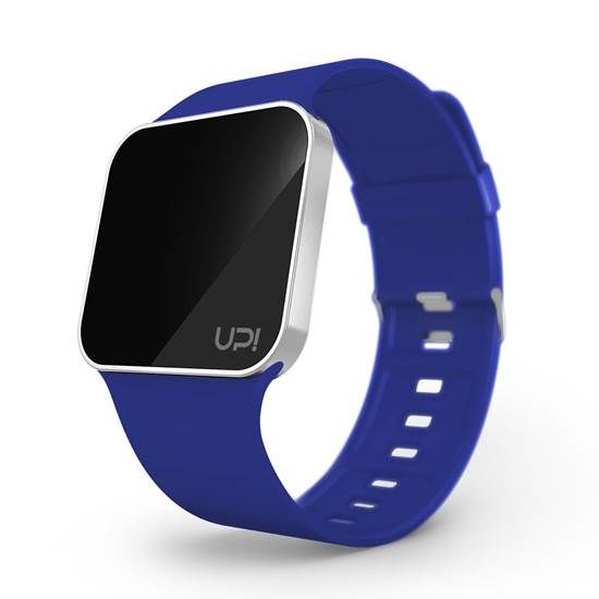 UPWATCH UPGRADE MATTE SILVER AND BLUE STRAP Dijital KADIN / KIZ KOL SAATİ