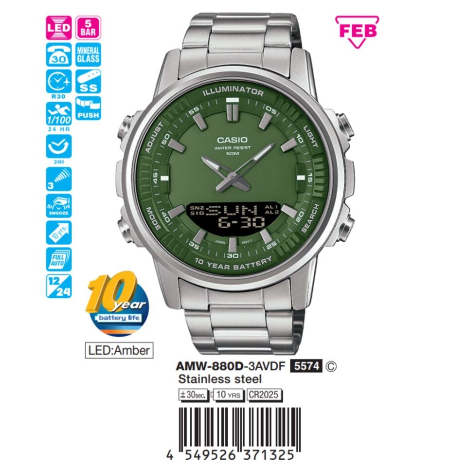 CASIO AMW-880D-3AVDF Kol Saati