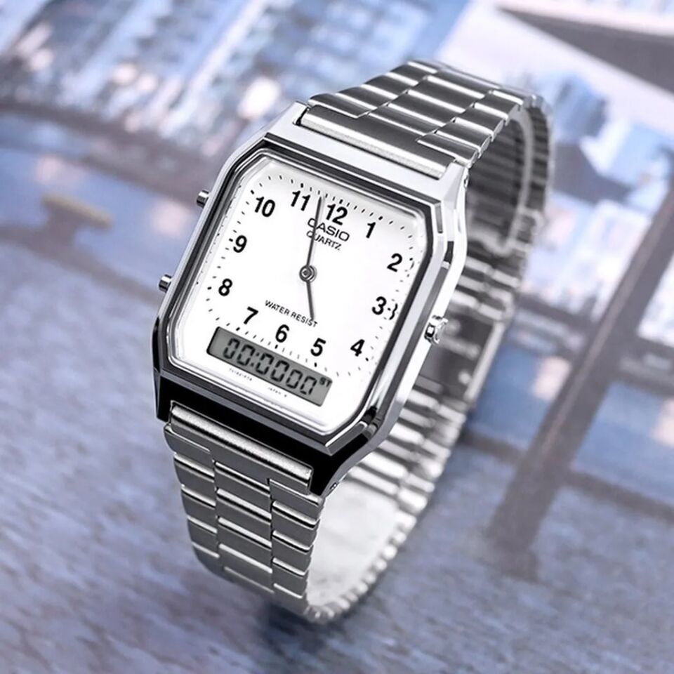 CASIO AQ-230A-7BMQ Analog & Dijital UNİSEX KOL SAATİ