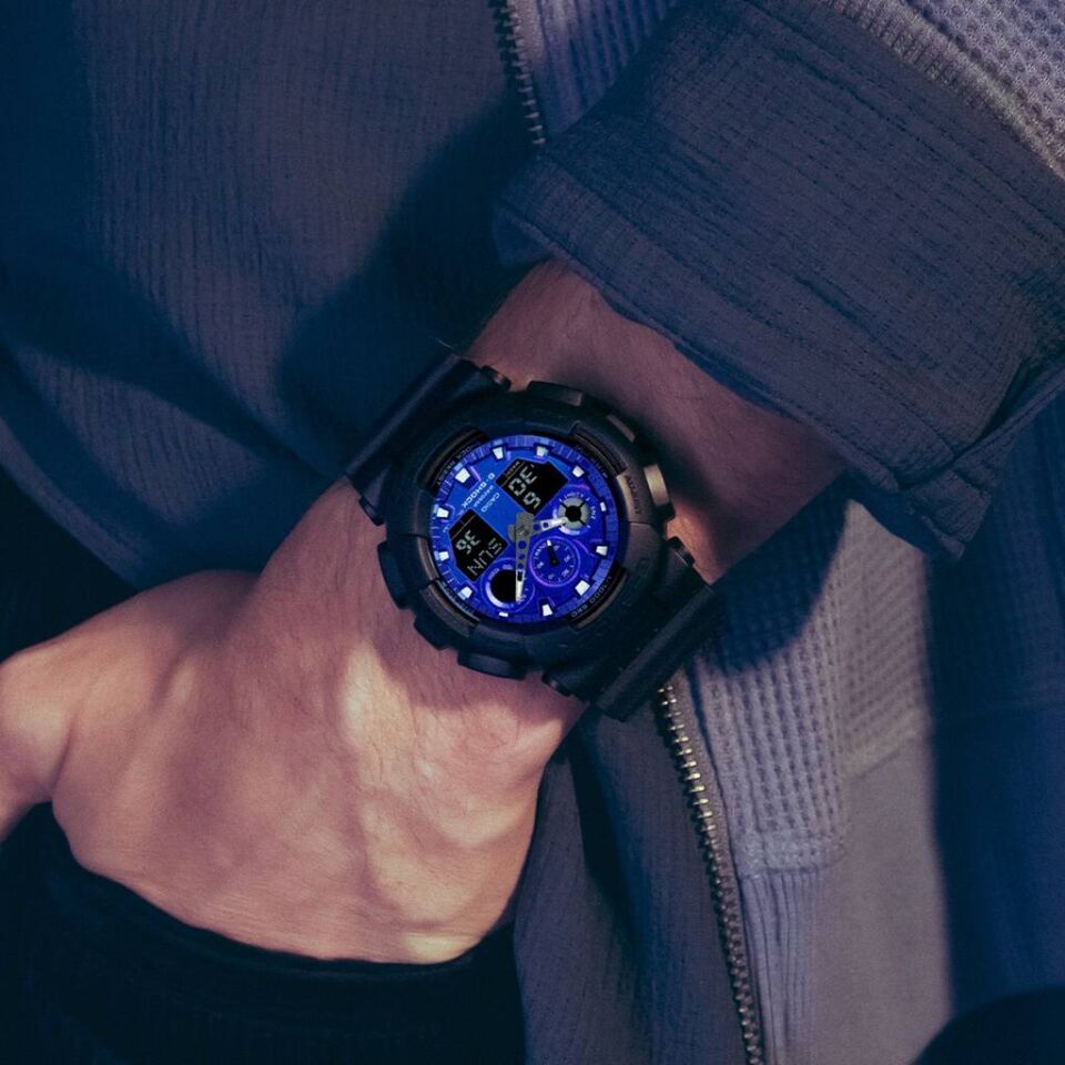 CASIO GA-100FL-1ADR Dijital/Analog Erkek Kol Saati