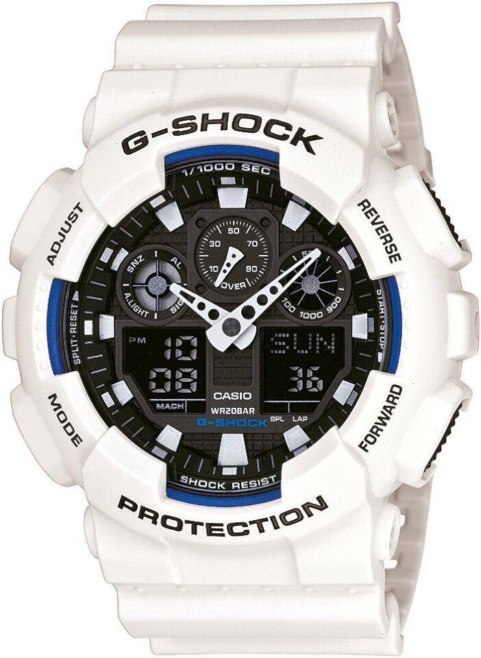 CASIO GA-100B-7ADR Analog & Dijital ERKEK KOL SAATİ