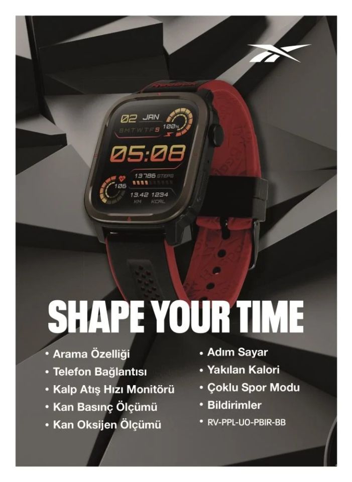 REEBOK RV-PPL-U0-PBIR-BB Dijital ERKEK KOL SAATİ
