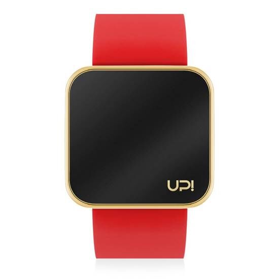 UpwatchTOUCH SHINY GOLD AND RED STRAPUnisex Pilli Kol Saati