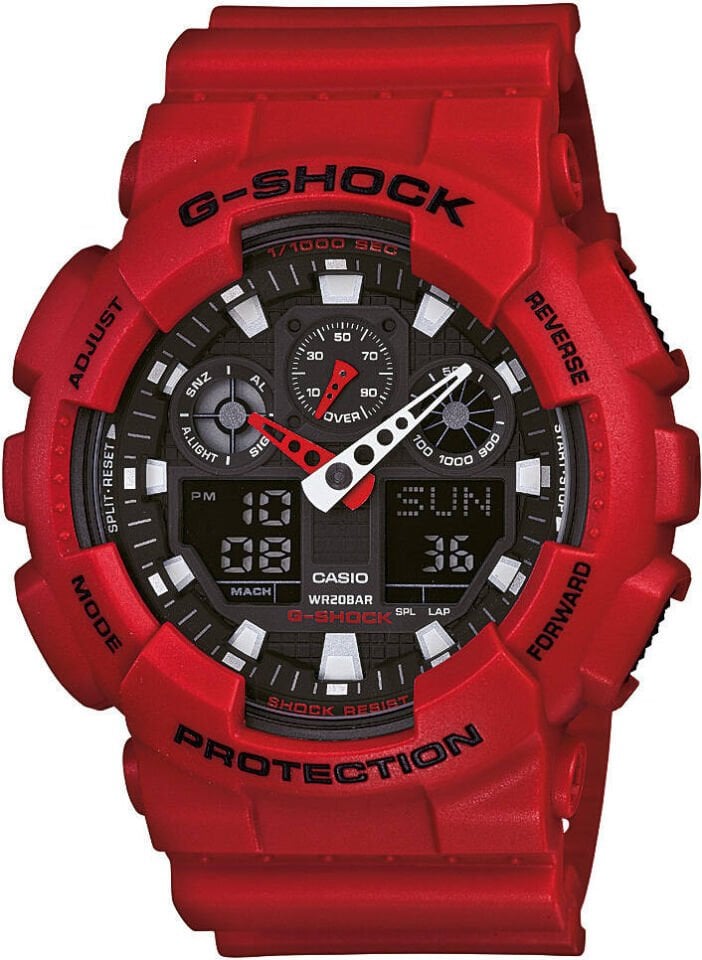 CASIO GA-100B-4ADR Analog & Dijital ERKEK KOL SAATİ