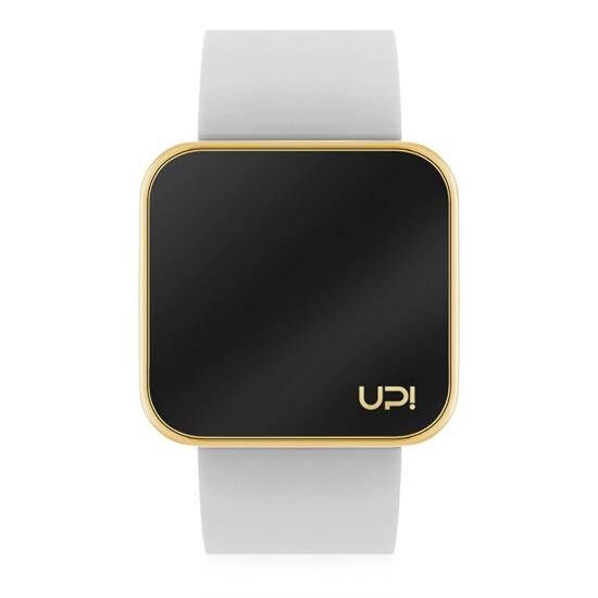 UpwatchTOUCH SHINY GOLD AND WHITE STRAPKadın Digital Kol Saati