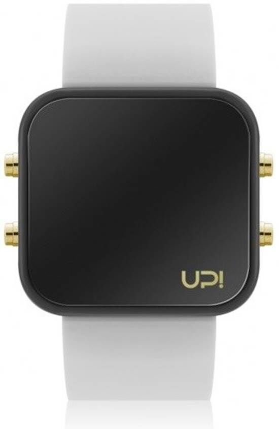 UpwatchLED GOLD BLACK AND WHITE STRAPUnisex Quartz Kol Saati