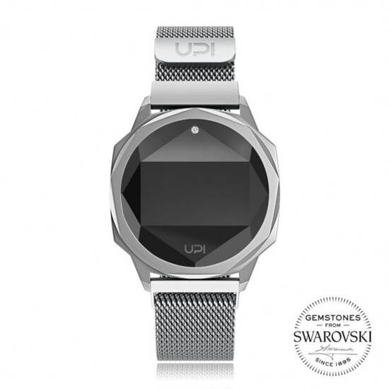 UpwatchICON BIG SILVER SWAROVSKI ® TOPAZKadın Pilli Kol Saati