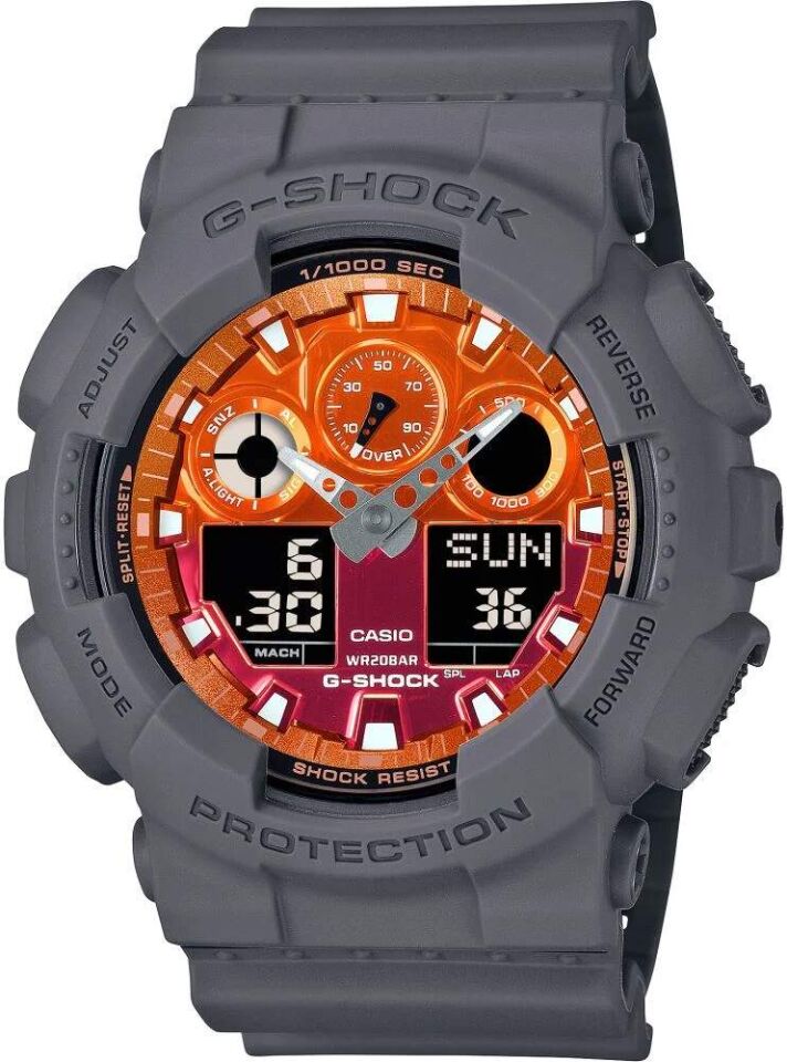 CASIO GA-100FL-8ADR Dijital/Analog Erkek Kol Saati