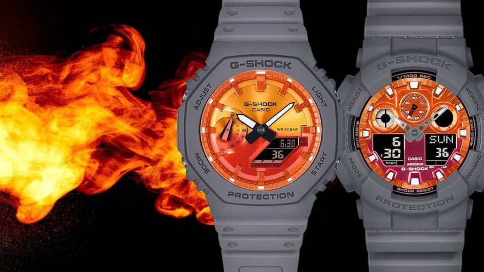 CASIO GA-100FL-8ADR Dijital/Analog Erkek Kol Saati